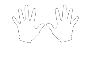 Hand fingers sketch