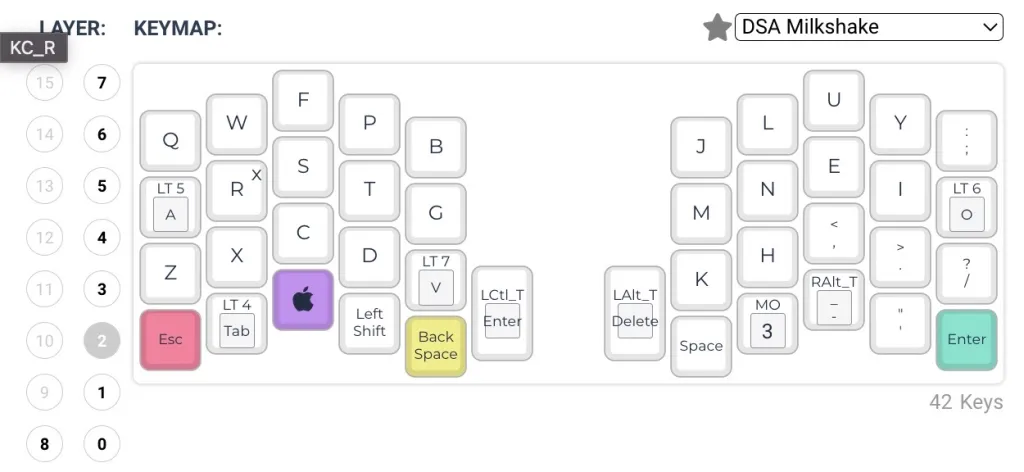 Atreus Colemak Mod-DH layout – base layer diagram