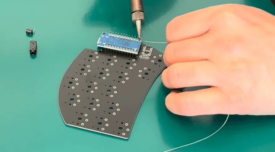 Soldering Pro Micro headers