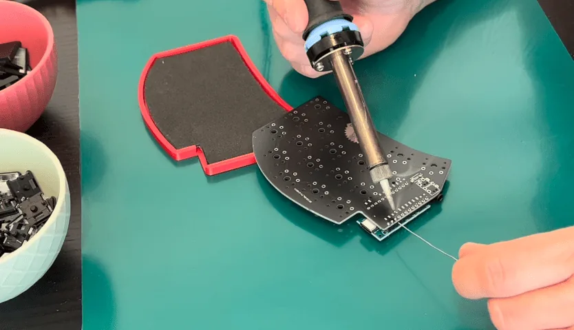 Soldering Pro Micro to PCB